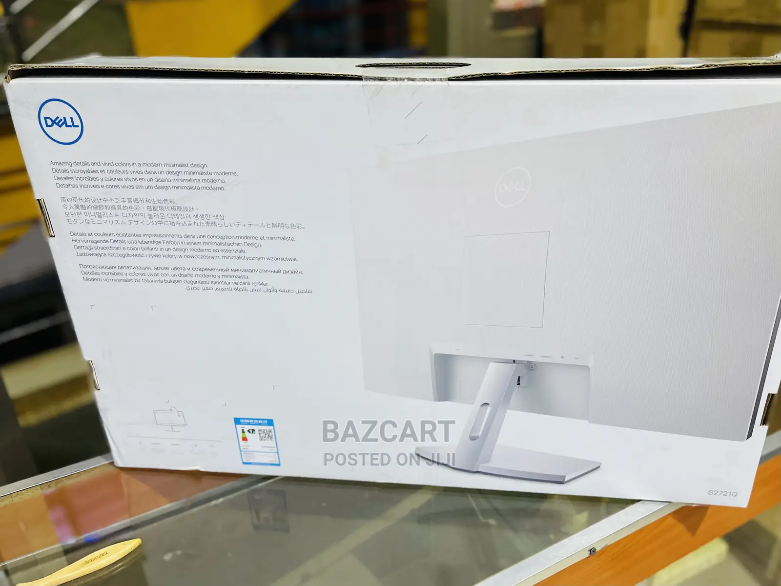 Dell 4K 27 Inch IPS Monitor With Very Thin Bezels. S2721Q