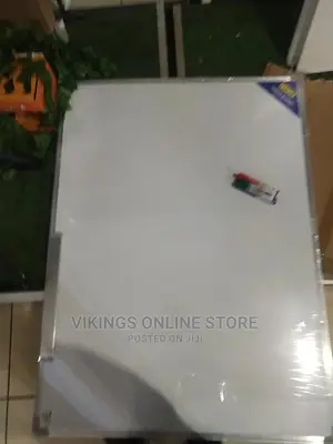 120cm by 90cm White Board With Markers