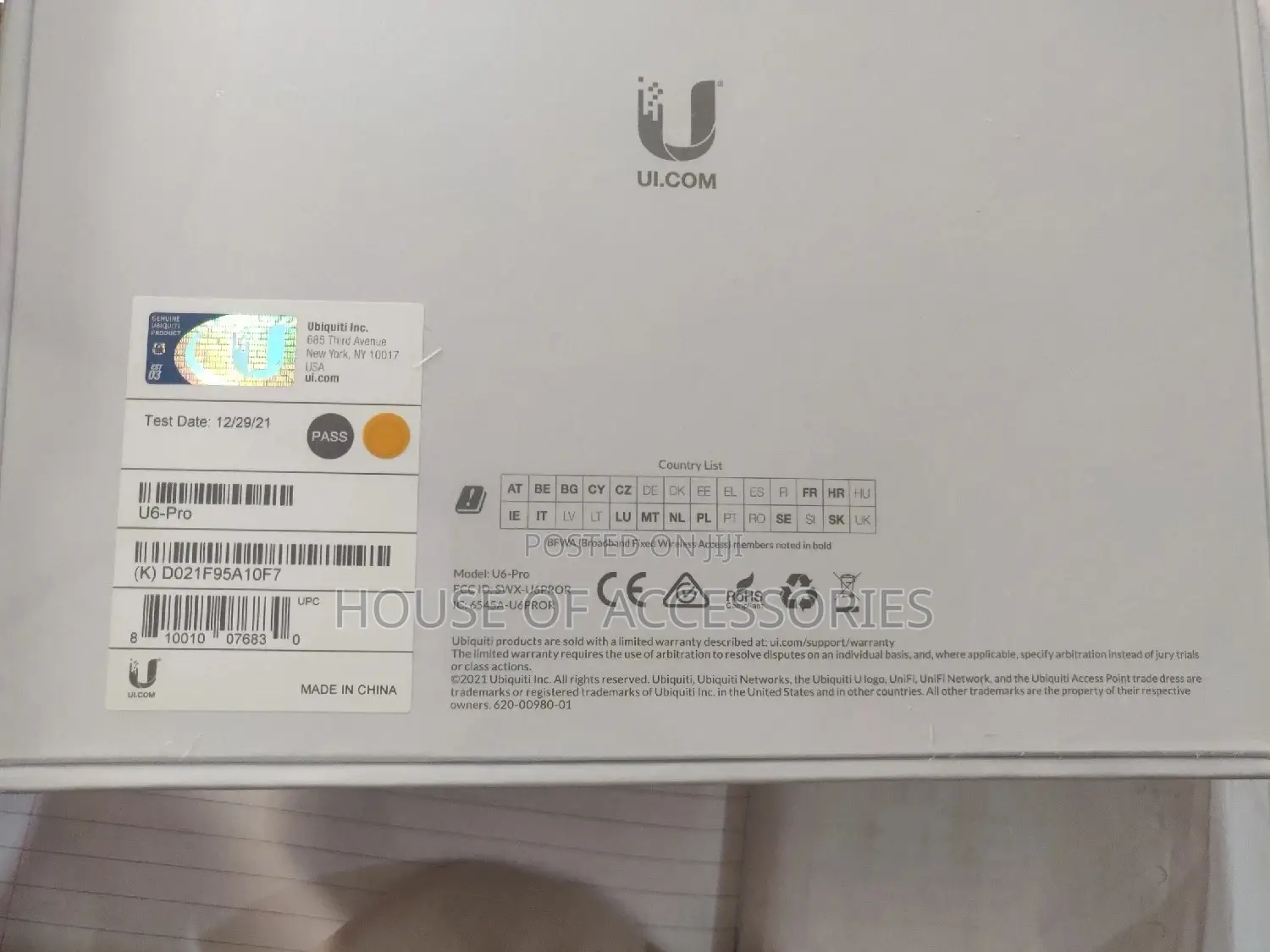 Unifi U6 Pro