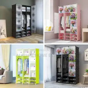 3 Coloumn Plastic Wardrobe /Closet