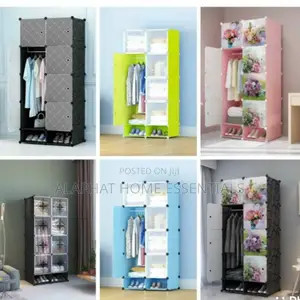 2 Column Plastic Wardrobe