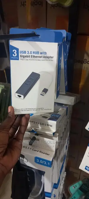 USB 3.0 Hub With Gigabit Adapter