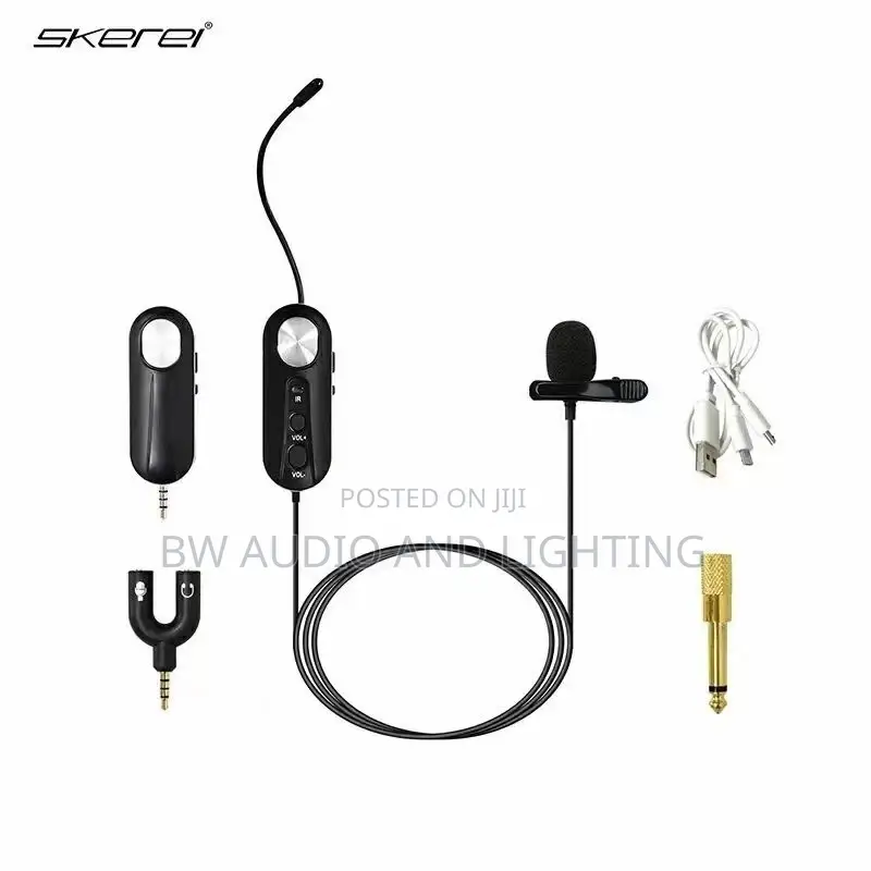 Wireless Clip Microphone for Camera Smartphone