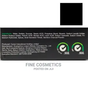 Organic African Black Soap Skin Whitening Soap
