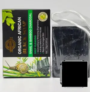 Organic African Black Soap Skin Whitening Soap
