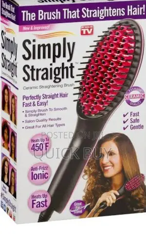 Hair Brush Straightener