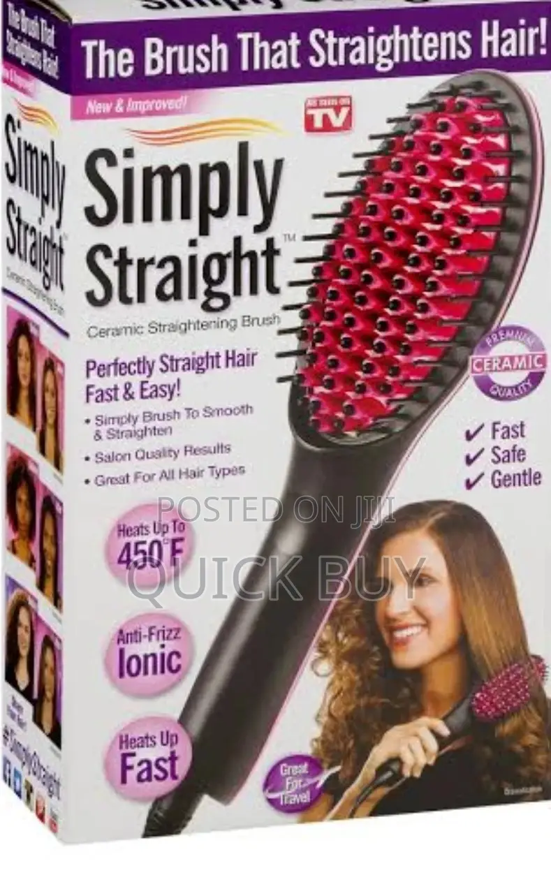 Hair Brush Straightener