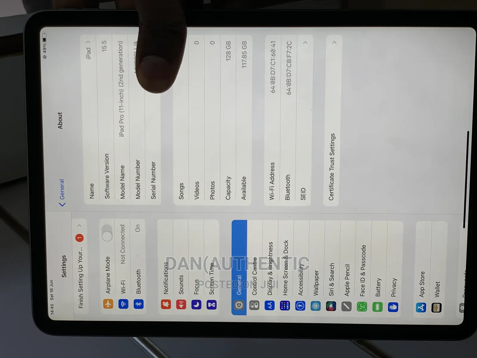 Apple iPad Pro 11 (2021) 128 GB Gray