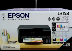 Epson L3158 Multi Function Color Inkjet Wireless Printer.