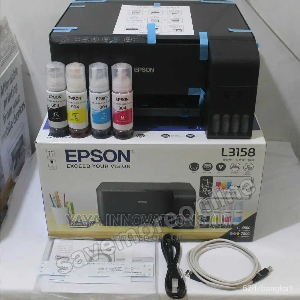 Updated Epson L3158 Wireless Printer