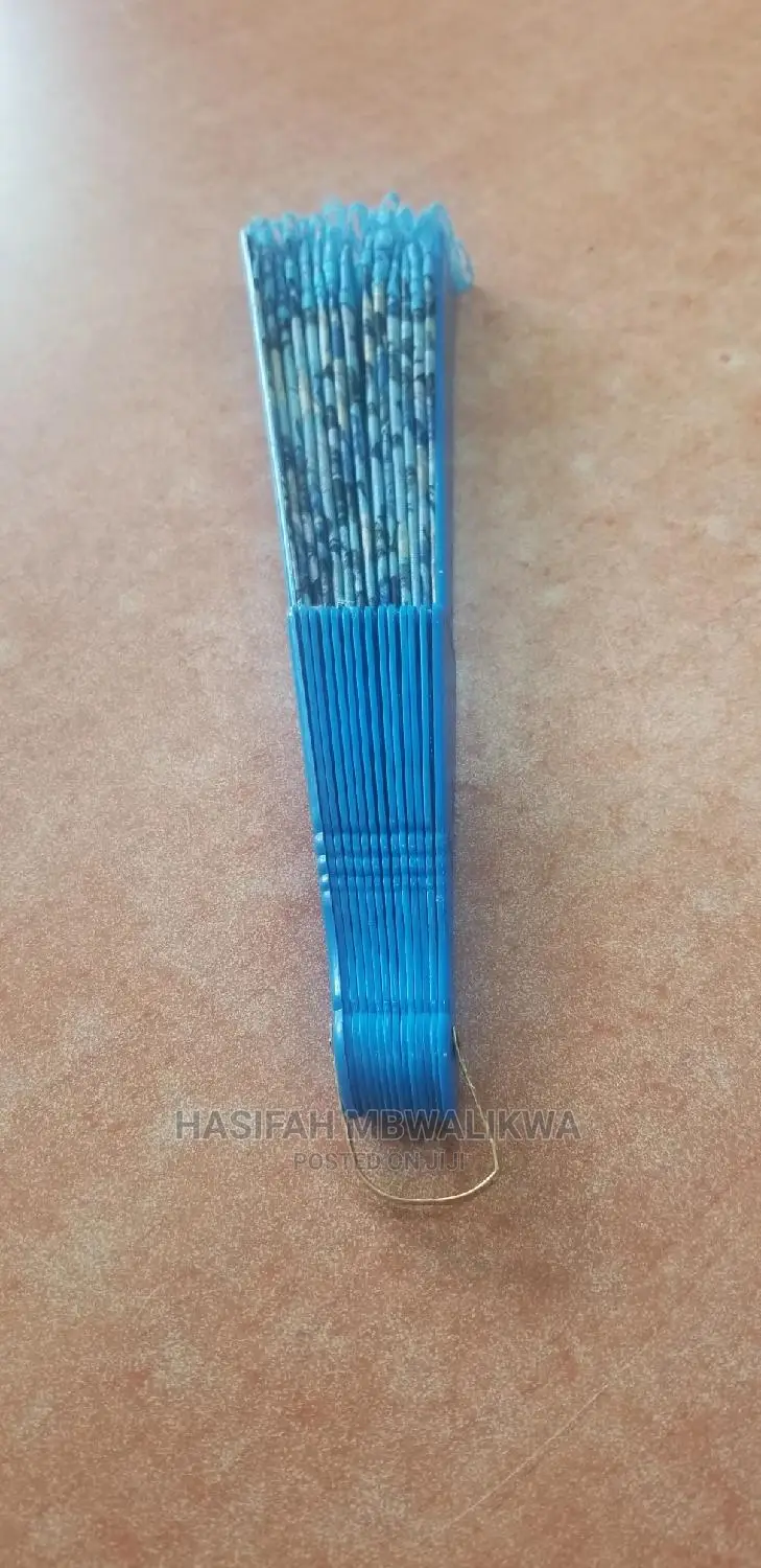Blue Hand Fan