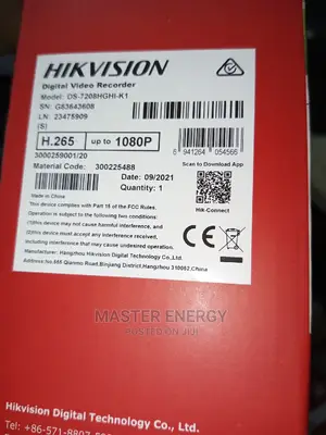 8 Channel DVR Hikvision 2mp
