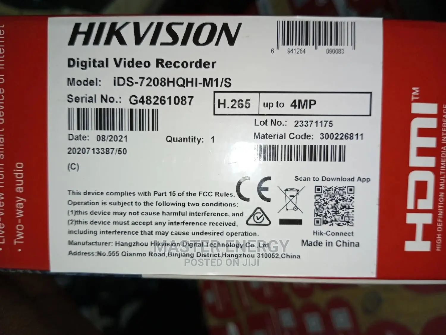 8 Channel DVR 4mp