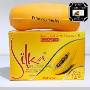 Silka Whitening Herbal Papaya Soap With Vitamin E