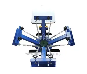 Commercial 4 Color 2 Station T-shirt Screen Printing Machine