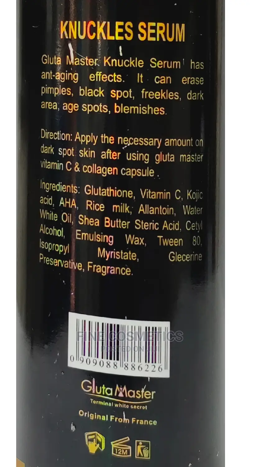 GLUTA MASTER Terminal White Secret Knuckle Remover Serum