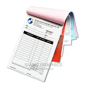 Full Colour Receipt Invoice Book A4