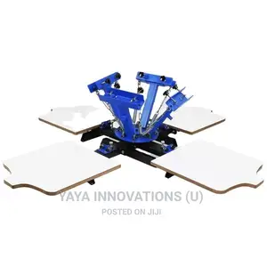 Multicolor Rotary Screen Printer Semi-auto 2 Color 1 Station