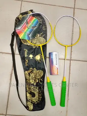 Apiar of Badminton Rackets and 3 Shuttle Original Material