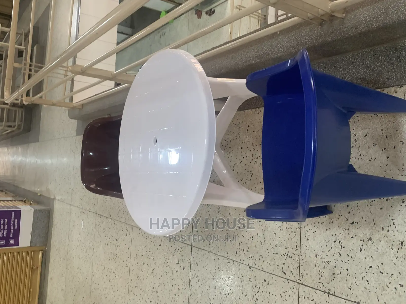 Round Plastic Table and 2 Chairs
