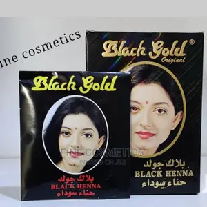 6pieces Original Black Gold Henna Hair Darkening Powder Dye