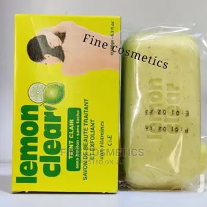 LEMON CLEAR EXFOLIATING SOAP For Dark Spots And Pimples