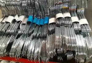 Metallic Steel Cloth Hangers - 10 Pieces in a Pack