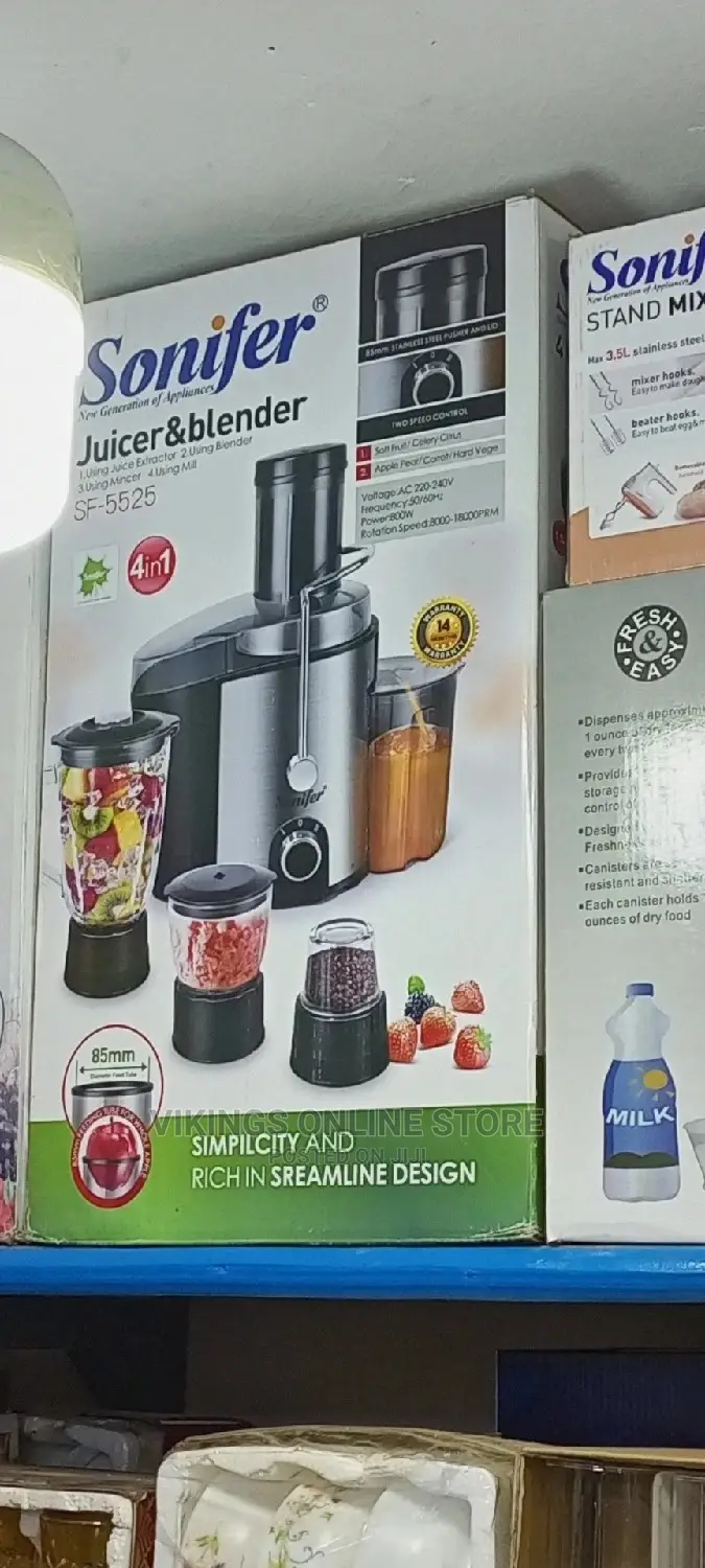 4 In 1 Sonifer Juice Extractor And Blender, Mill , Mincer.