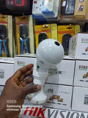 5MP Wifi Bulb Camera With 360 Fisheye Lens