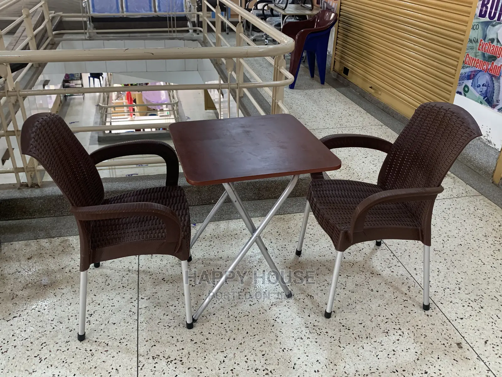Set of Foldable Table and 2 Chairs