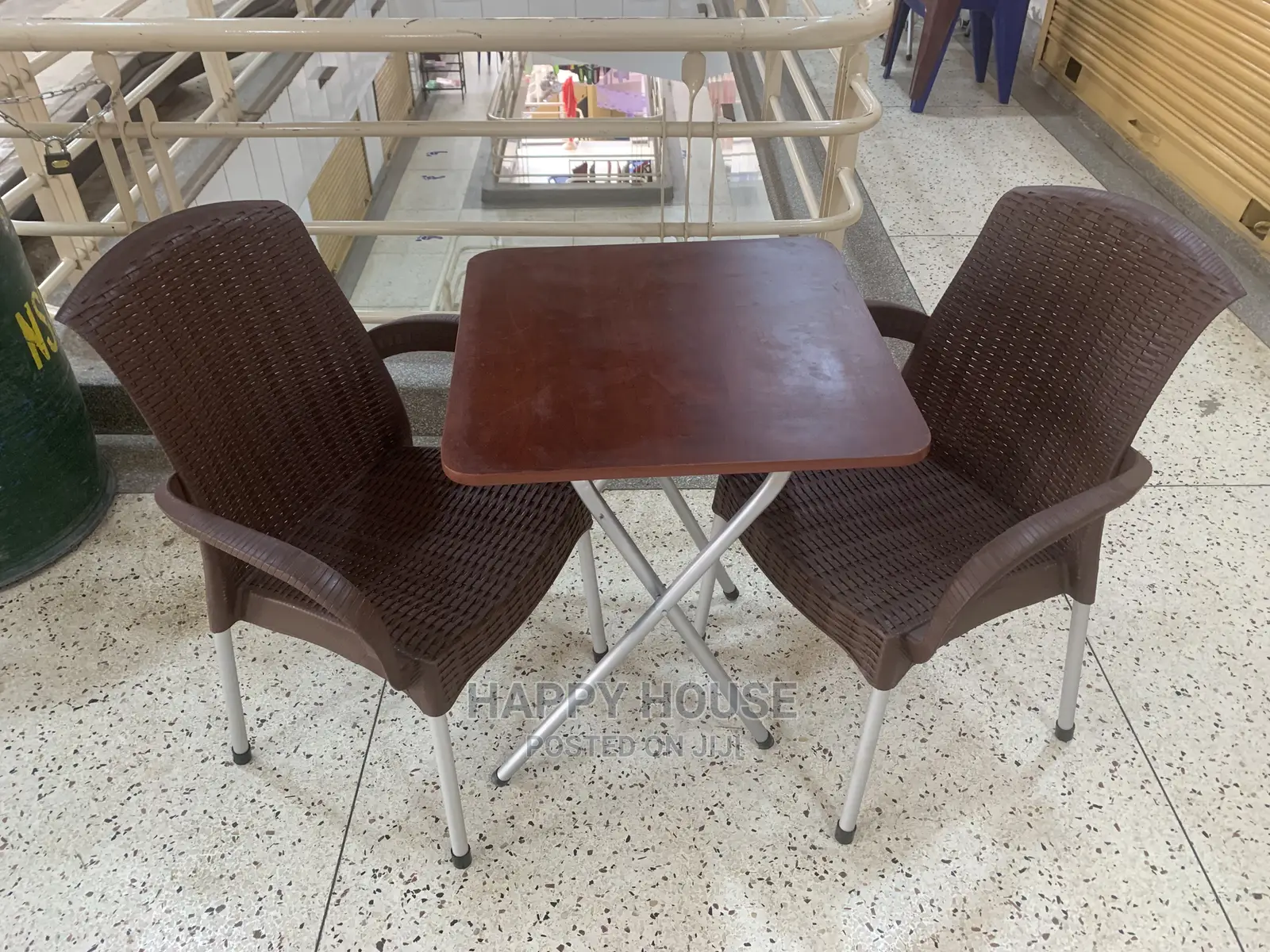 Set of Foldable Table and 2 Chairs