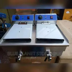 20L Electric Deep Fryer With Drain Faucet | 3+3kw | Hef-102v