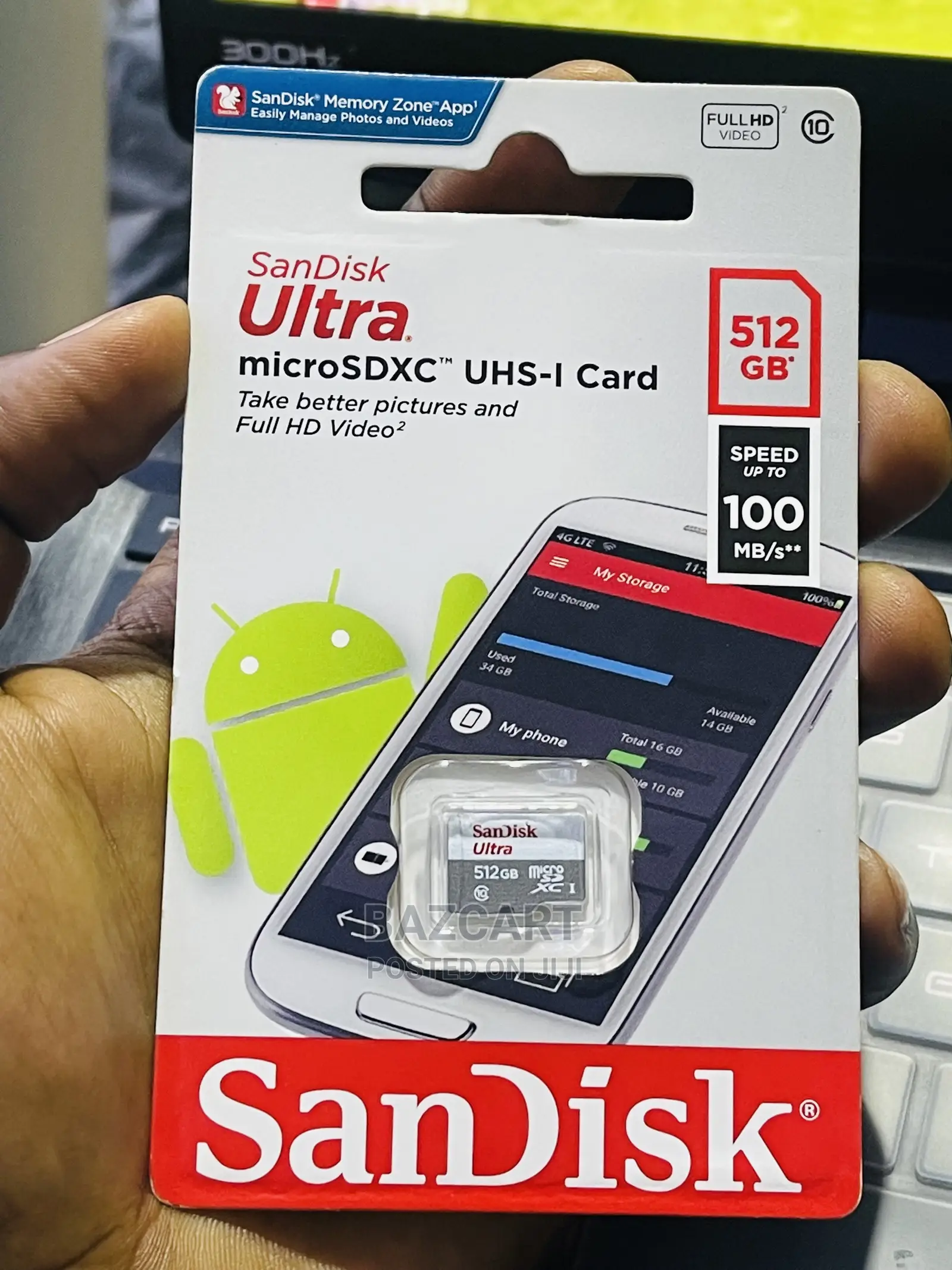 Sandisk 512gb Memory Card Microsdxc" Uhs-I Card