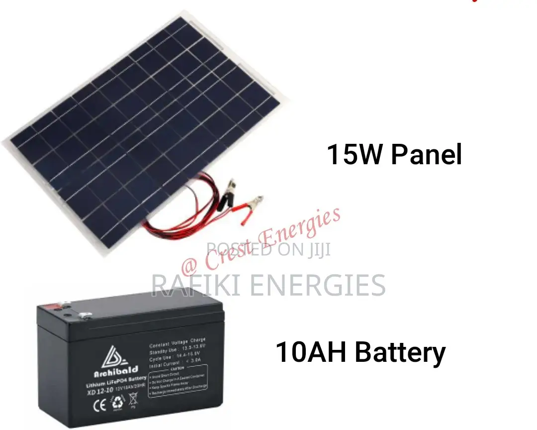 15W Panel 10AH Battery