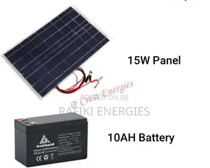 15W Panel 10AH Battery