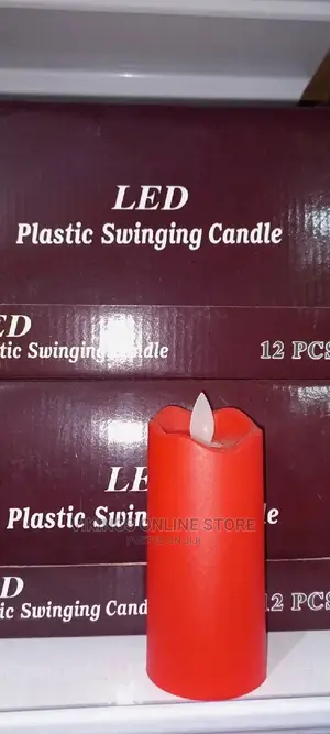 Big LED Plastic Swinging Candle