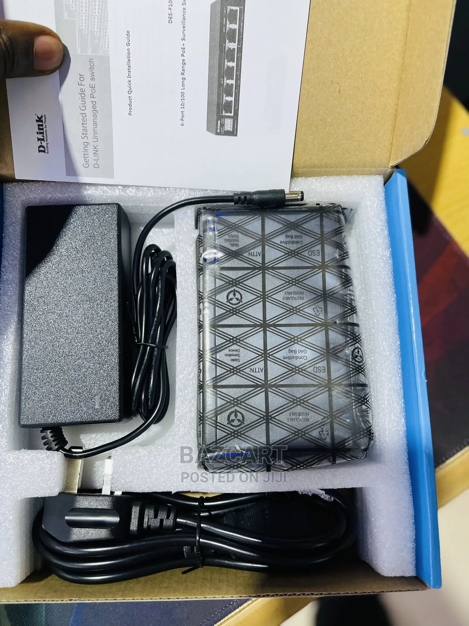 D-Link 6-Port 10/100 Long Range Poe+ Surveillance Switch 60w