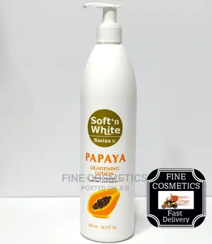 Soft and White Swiss Papaya Lotion Vitamin E Enriched 500 Ml