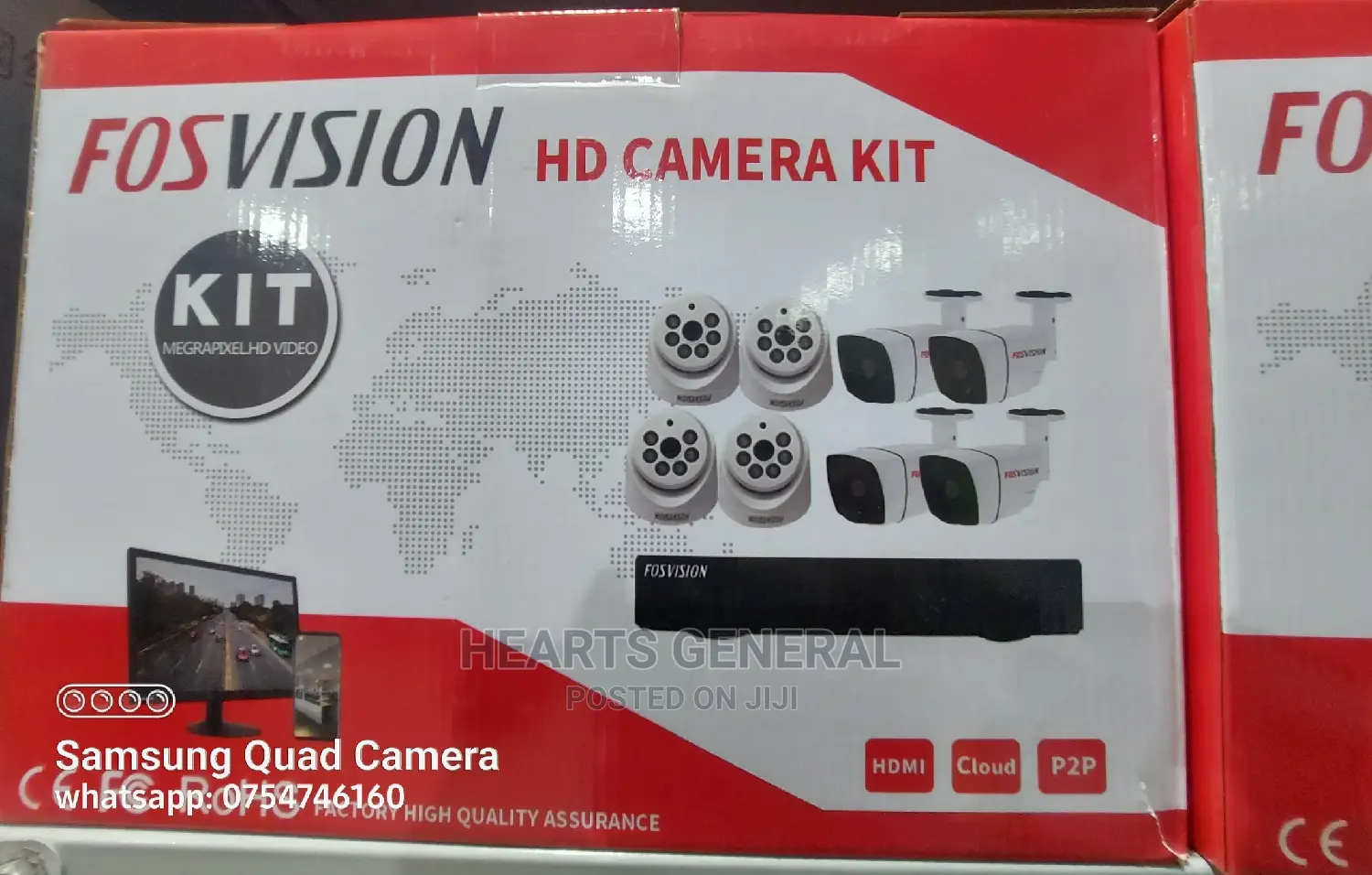 Full CCTV Camera 8 Channel Kit for Home and Office.