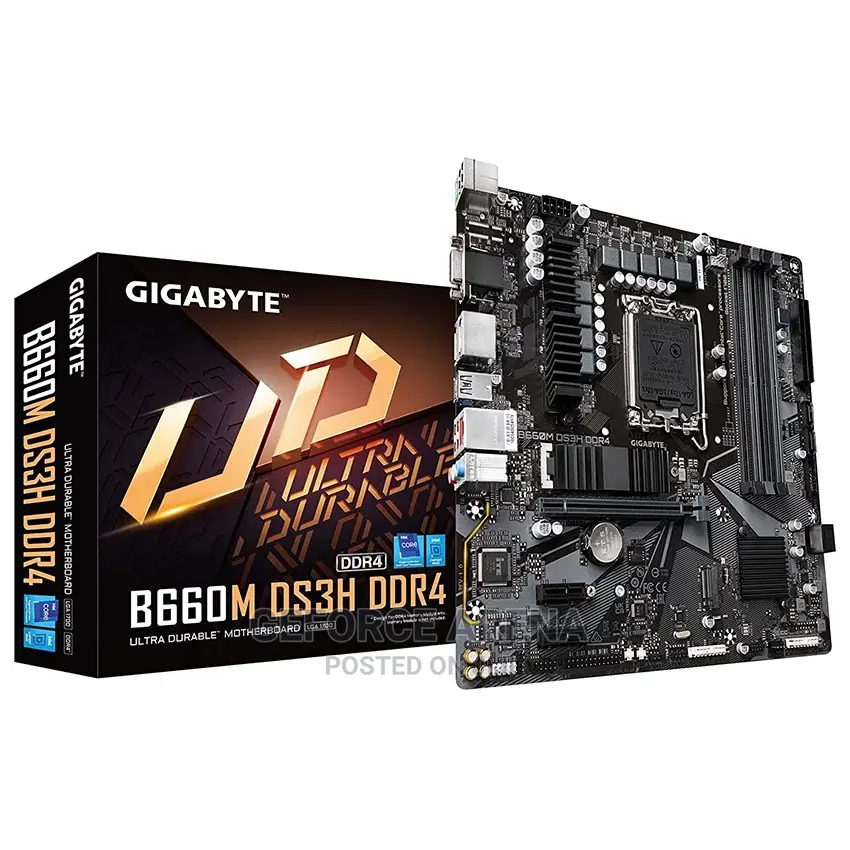 Gigabyte B660m Ds3h - Supports Intel 12th Gen + Ddr4 Ram