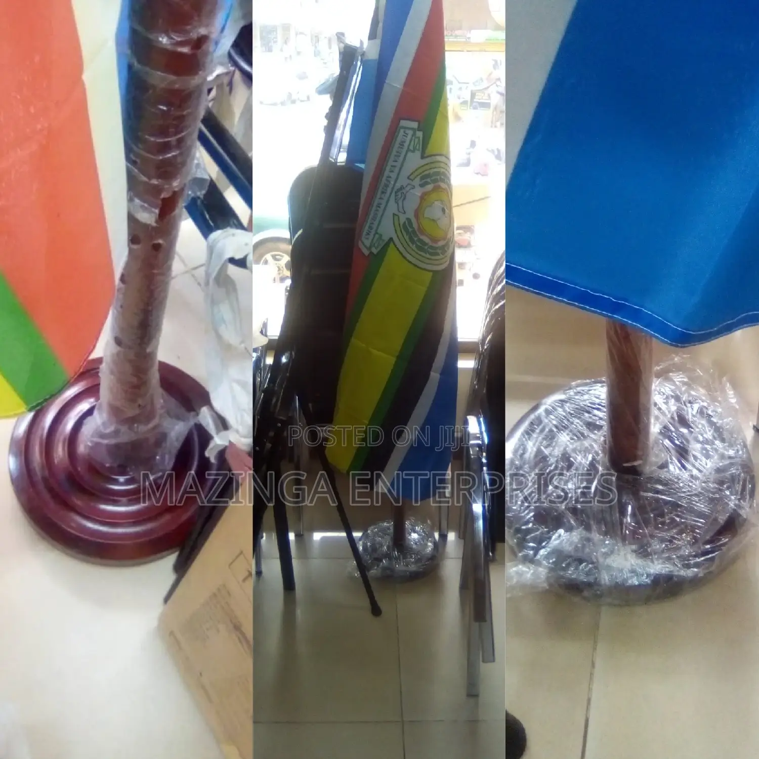 Free Standing Office Flag With Its Pole