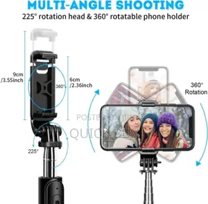 Multifunction Wireless Selfie Stick