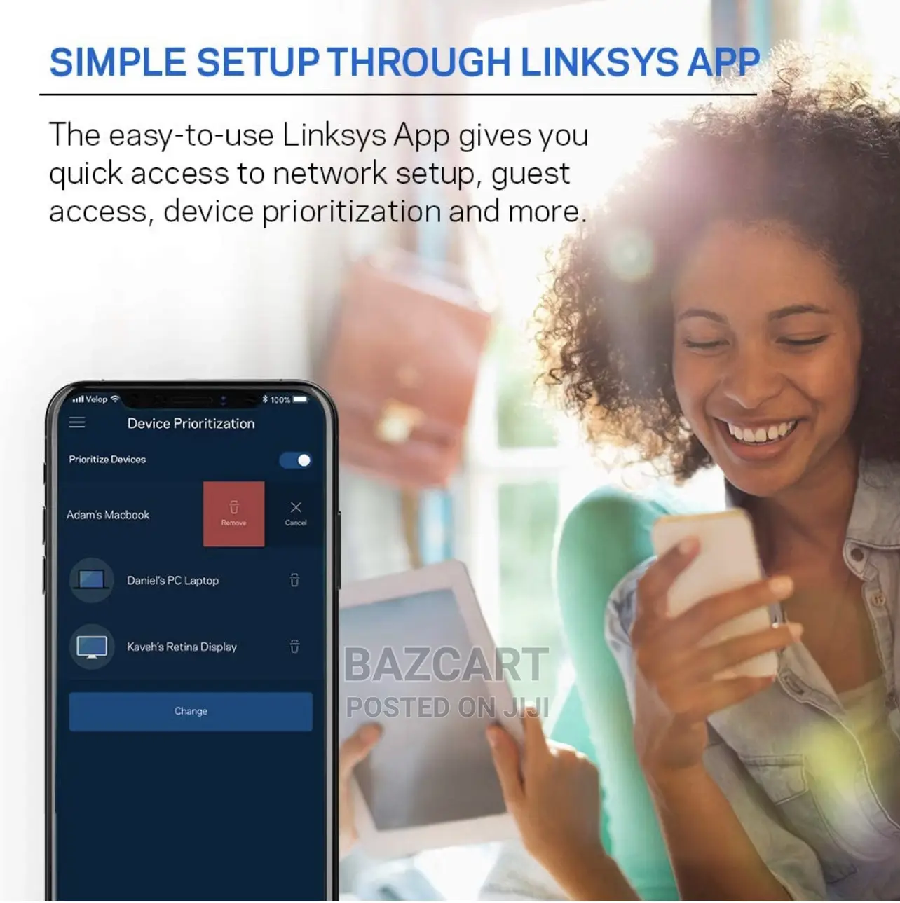 Linksys Max Stream Ac2200 Tri-Band Mesh Wifi Router 2.2gb/S