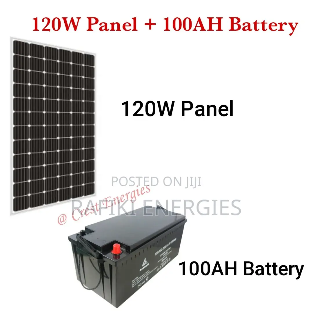 120W Panel 100AH Battery