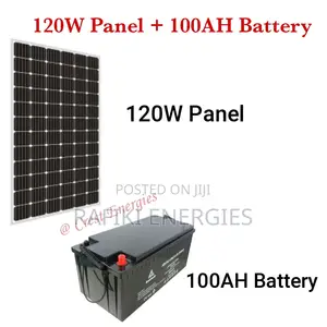 120W Panel 100AH Battery