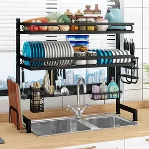 Kitchen Organizer Dish Drying Rack Over Sink
