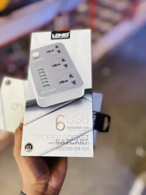 Ldnio 3 Way 6 Usb Port Anti-Static Power Socket