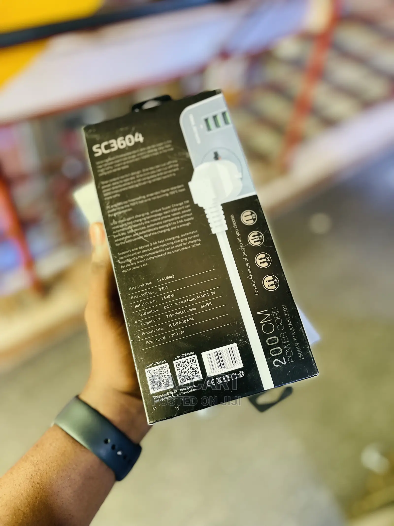 Ldnio 3 Way 6 Usb Port Anti-Static Power Socket