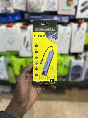 USB C Hub 8 in 1 With HDMI, Ethernet, SD and TF Card Slot