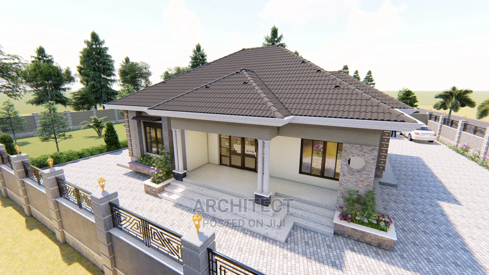 4 Bedoom House Construction and Plan